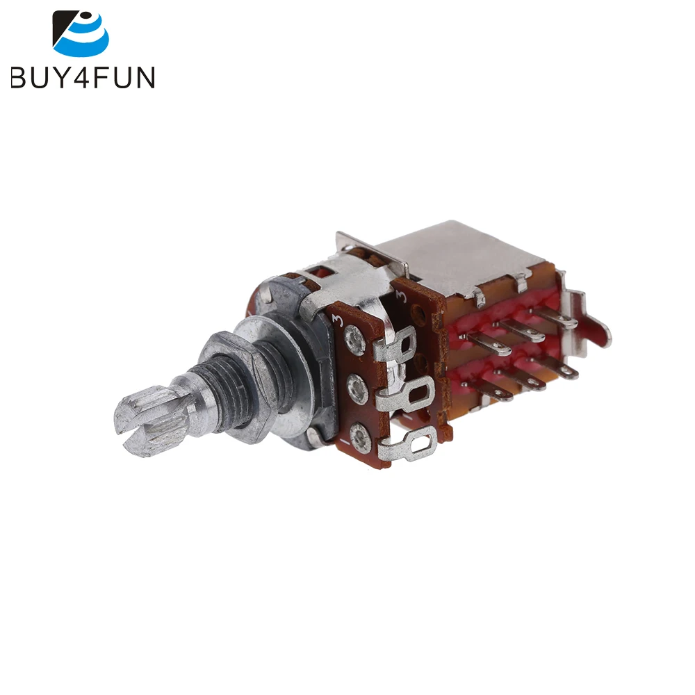 

Electric Guitar Push Pull Switch Volume Control Pot Potentiometer Split Shaft Pots B500K Knob Accessory