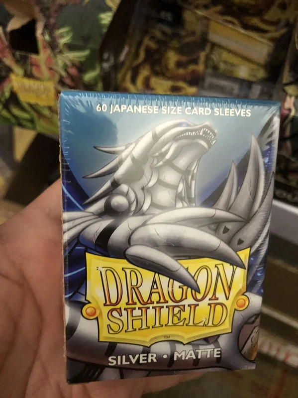 60 шт 62x89 мм Цветные матовые рукава для Карт Yugioh Denmark Dragon Shield, защитные рукава для карт мини размера VG BS PP, крышка - Цвет: sliver