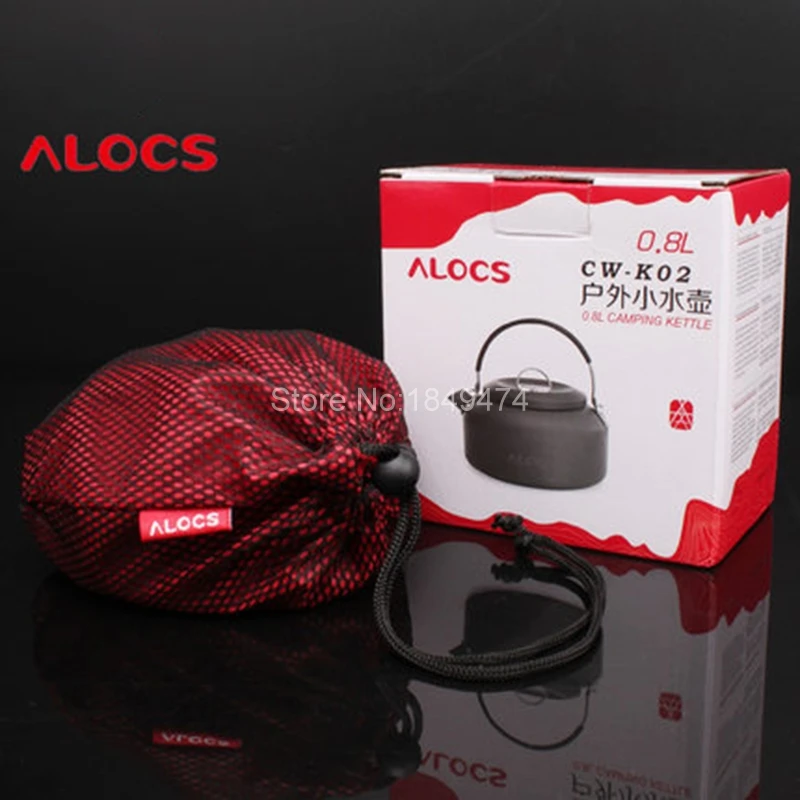 

Alocs CW-K02/CW-K03 0.8L /1.4L Camping Kettle Cookware Water Pot Teakettle Ultralight Camping Equipment Cooking Pots Bottle New