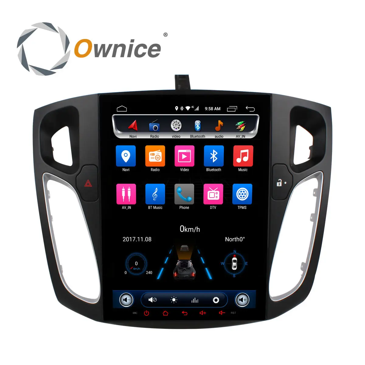 

10.4" ips 2.5D Screen 2G RAM 32G ROM 8 Octa core Android 6.0 Car DVD Radio GPS NAVI Player For ford focus 2012 - 2015 4G LTE
