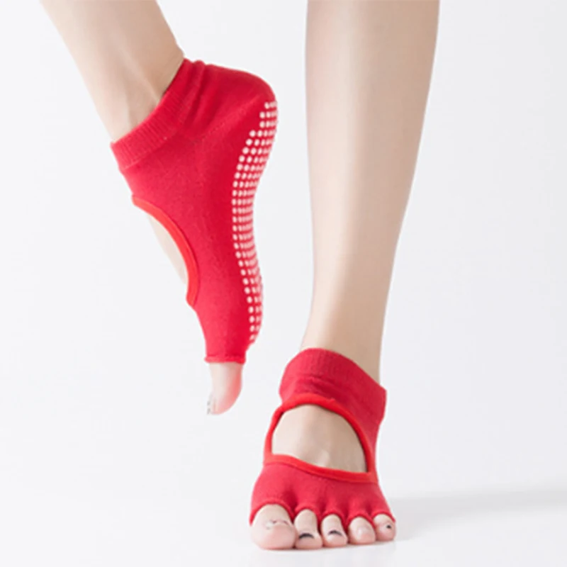 New Women Girls Soft Yoga Non-Slip Sock Ankle Gripper Sport Ballet Pilates Socks