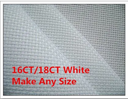 Dove Grey Cross Stitch Fabric White/black/red/off-white 50x50cm 14