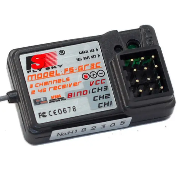 

Flysky FS-GR3E 3CH 2.4G GR3C GT3B Receiver for RC Car Truck Boat Remote