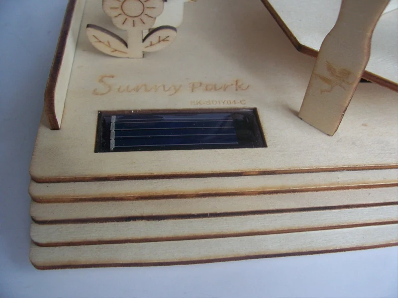 DIY деревянная солнечная merry-go-круглая вихрегига игрушечная карусель Для Друзей Дети лучший подарок Рождественский подарок игрушка