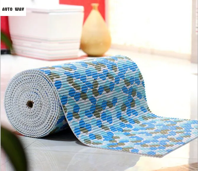 

New customize PVC sheet Wear-resistant mats Bathroom carpet Bedroom lobby children Crawling mat pvc cobblestone rug
