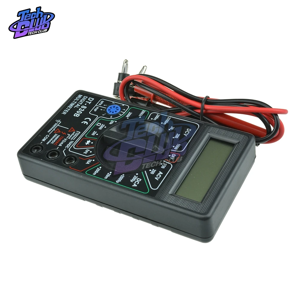 750/1000V DT830B AC/DC ЖК дисплей Цифровой мультиметр Вольтметр Амперметр Ом тестер