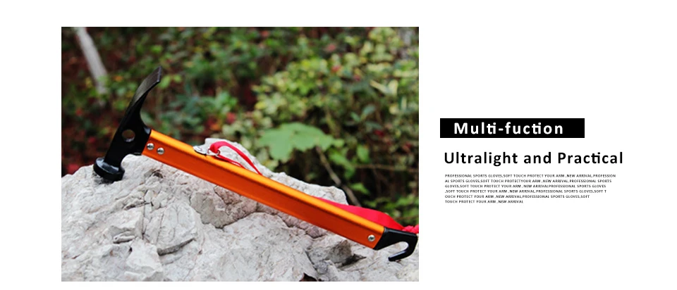 This lightweight multi-purpose hammer is an essential piece of gear for any aspiring mountaineer! Whether you’re setting pitons, driving tent stakes, or showing off your hammer-swinging skills, this hammer is sure to help you tackle any alpine adventure like a pro!