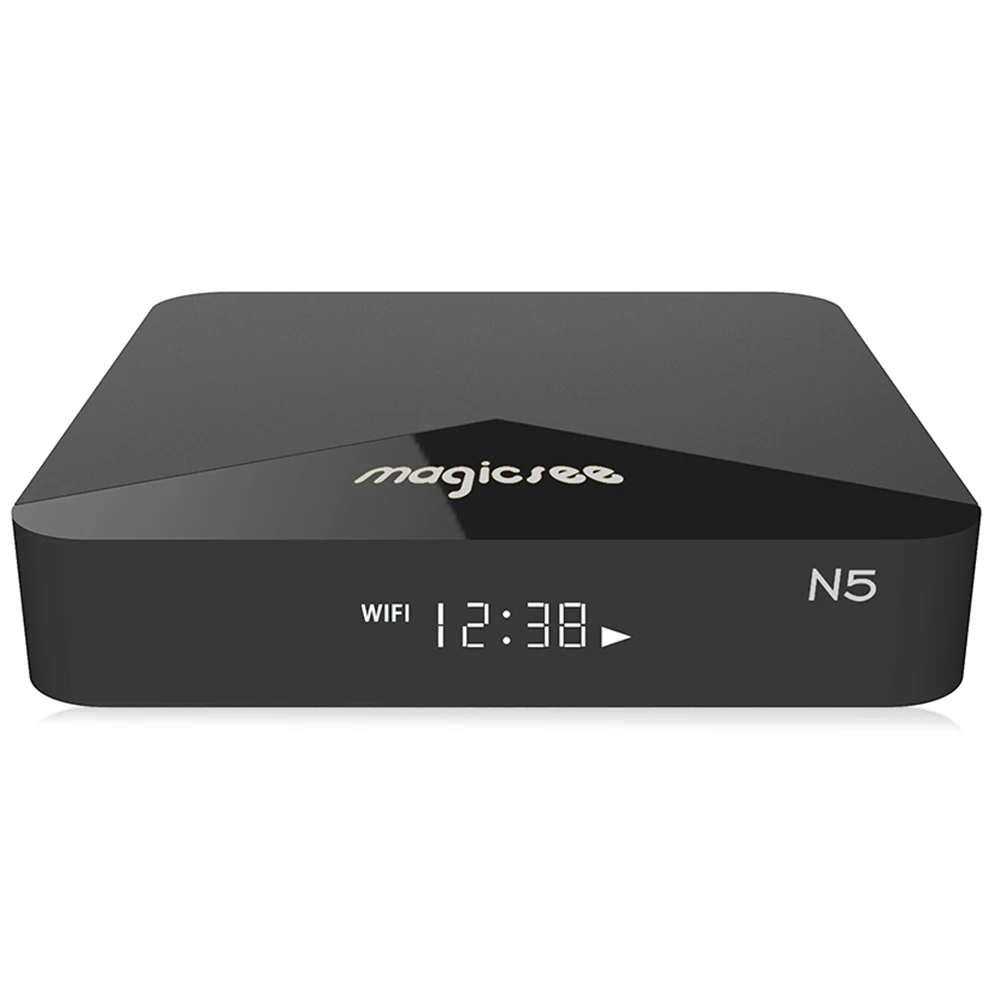 ТВ приставка MAGICSEE N5 Android 7.1.2 ТВ OS ТВ приставка Amlogic S905X 2 Гб ОЗУ+ 16 Гб ПЗУ 100 Мбит/с BT4.1 поддержка 4K H.265 ТВ приставка