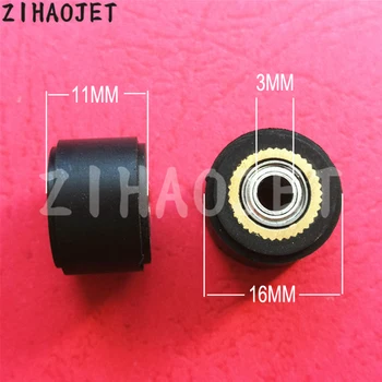 

1pc free shipping inner diameter 3mm Roland pinch roller for Roland Graphtec paper rubber roller 3x11x16mm IN STOCK