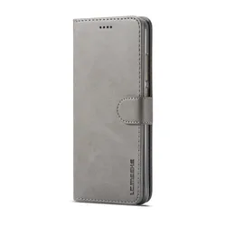Leather Flip Case - Elegant Cover for Samsung Note 8 (GRAY)