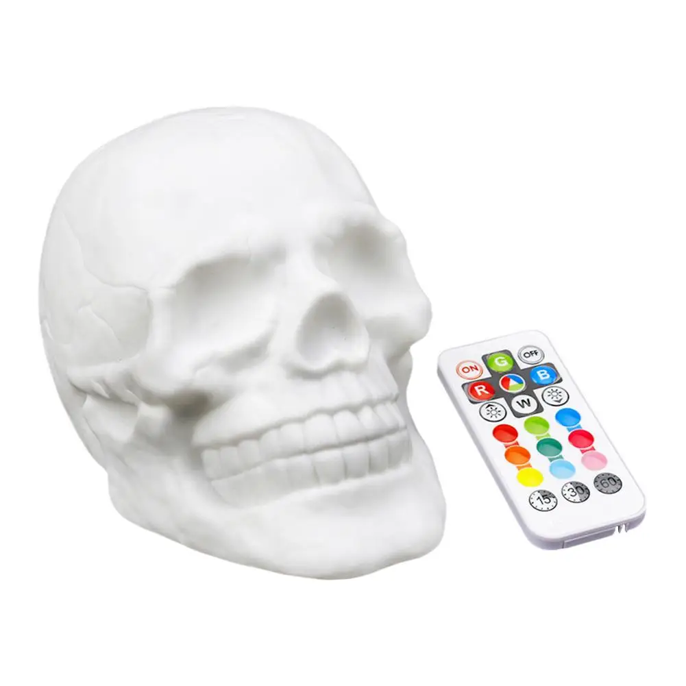 Светодиодный пульт дистанционного управления RGB Wacky Skull Patting Light Trick ночник настольная лампа