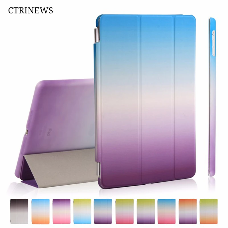 

CTRINEWS For New iPad 2017 Case Leather Flip Cover Smart Stand Case For ipad 2018 A1823 A1822 Tablet Case Auto Wake UP / Sleep