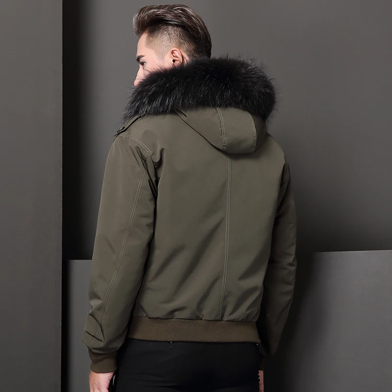 Top 2019 new fur jacket winter men