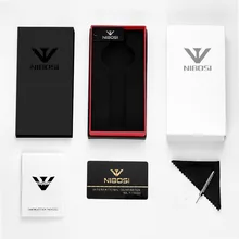 NIBOSI коробка оригинальные фирменные коробки для часов Прямая поставка Подарочная коробка для наручных часов красный черный прямоугольник коробки NIBOSI