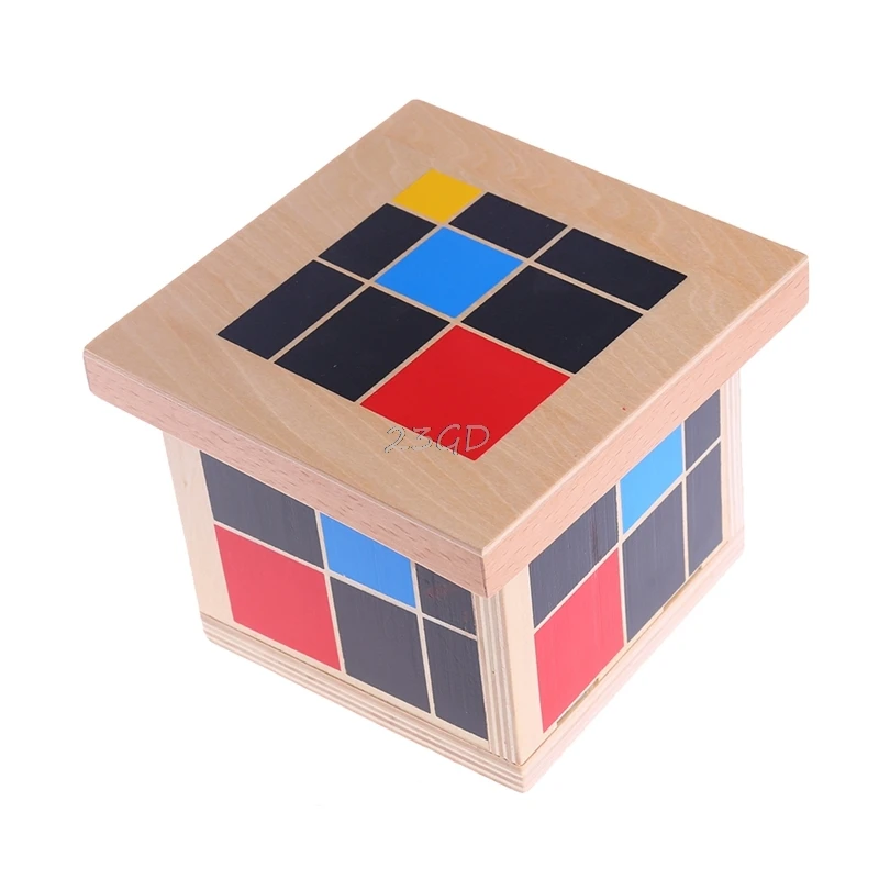 Preety Обучающие Игрушки для раннего развития Монтессори деревянный триномиальный куб для малышей MAY2_35