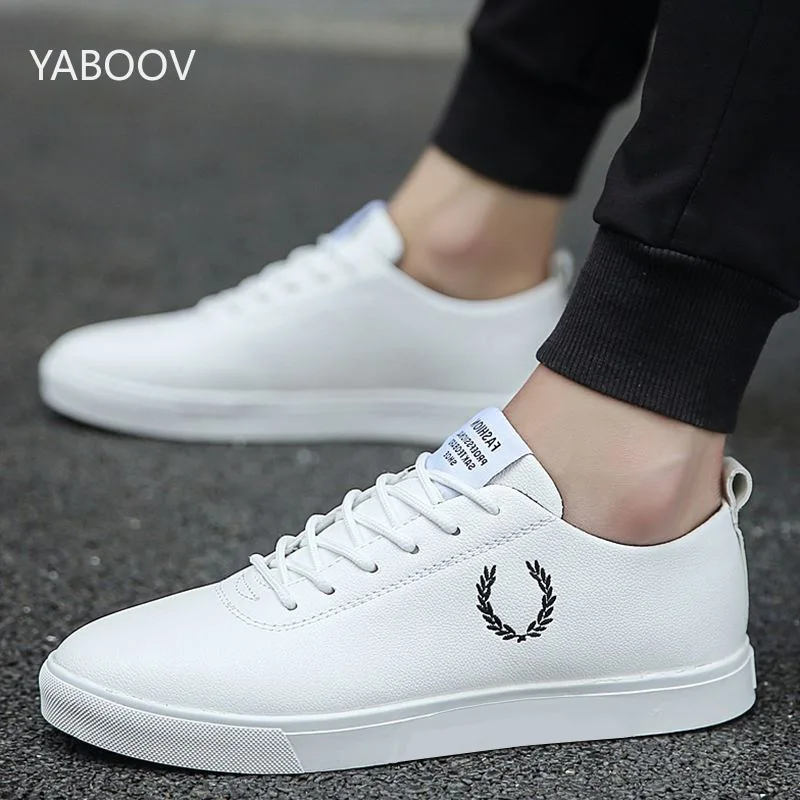 

Men's Leather Sneakers Nonslip Oxford Board Shoes Breathable Walking Shoes for Men