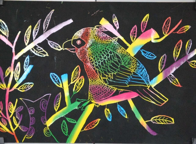 

10pcs/lot Scraping drawing paper painting learning & education toys Environmental protection