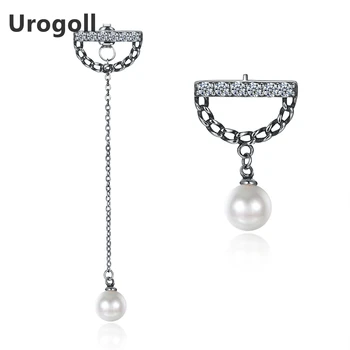 

Noble Classic Different Earrings Genuine 100% 925 Sterling Silver Long Drop Earrings Women Fashion Pearl Hanging Earrings Jewelry