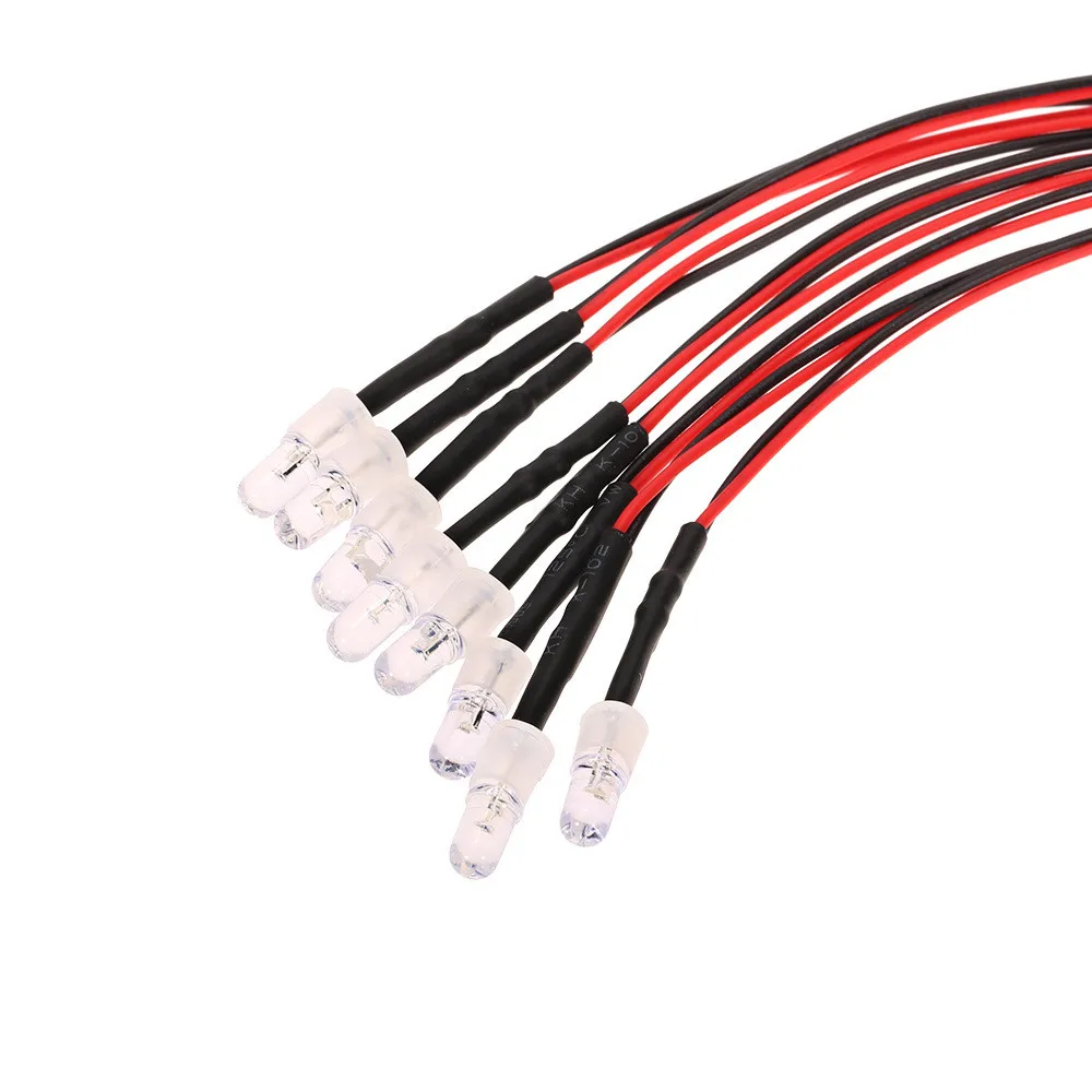 Prevently New Creative 8 LED 5mm Light Kit for 1/10 1/8 Traxxas HSP Redcat D90 RC Crawler Accessory 
