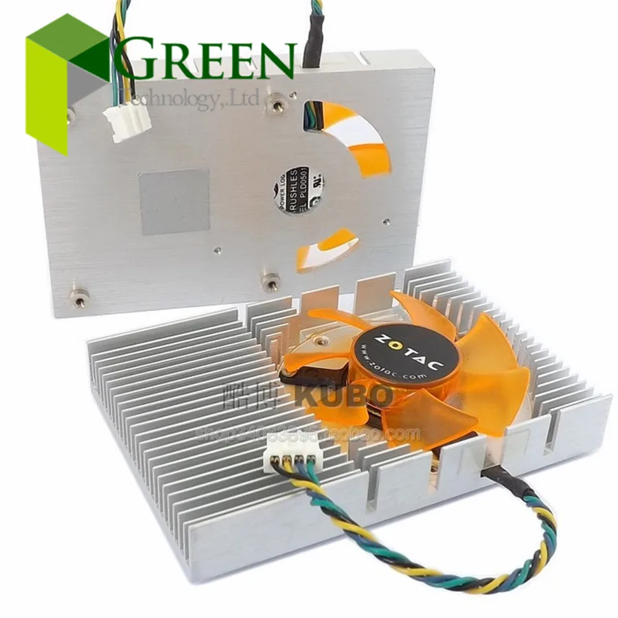 Вентилятор охлаждения POWERLOGIC PLD5010S12L 83x54x12 мм 43 holepitch для видеокарты Thortex 9400GT GT210 GT520 с