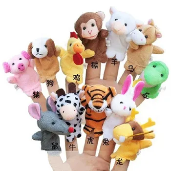 

Smarian Mini animals Hand Puppet Toys finger puppets finger puppets baby toys 0-1 year old story telling toys