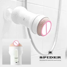 Spider man Hands one speed vibrating Free Realistic Suction Male Masturbator Cup,Sex Toys for Man