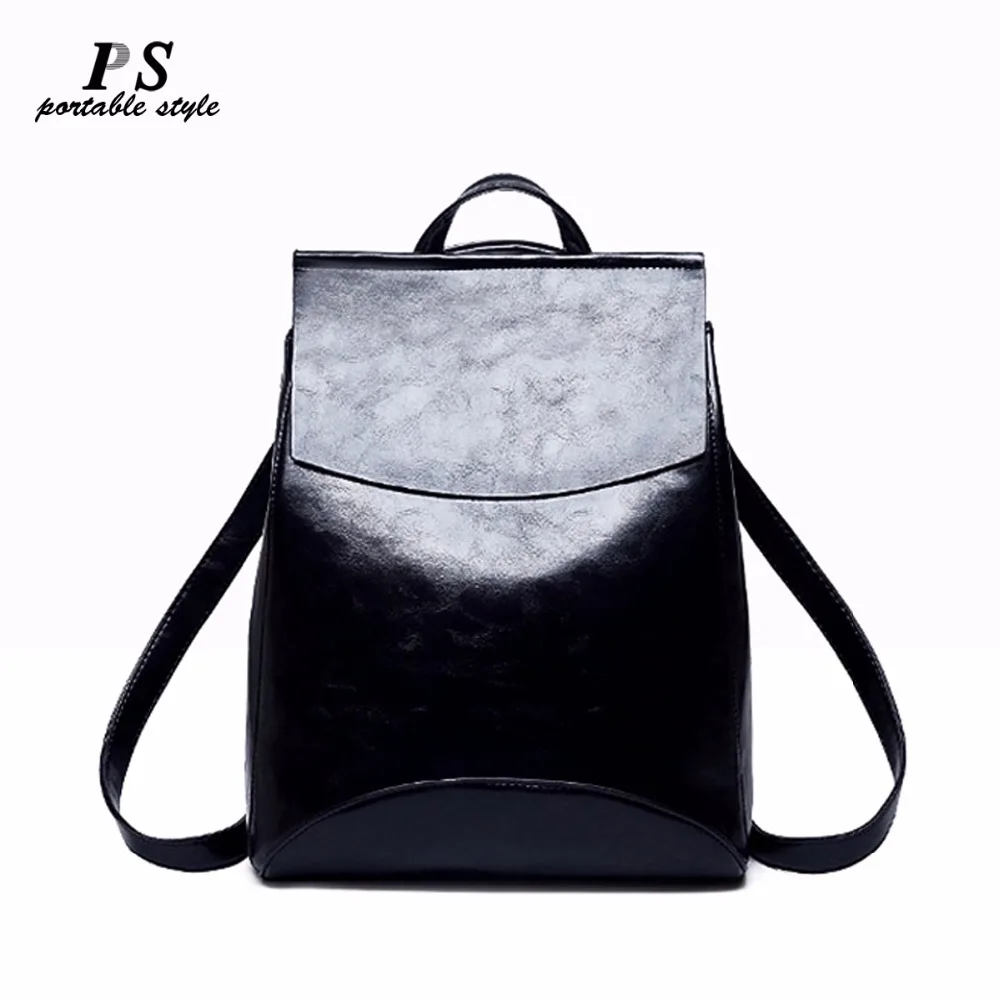

2018 Fashion Women Backpack High Quality Genuine Leather Backpacks for Teenage Girls Female School Shoulder Bag Bagpack Mochila