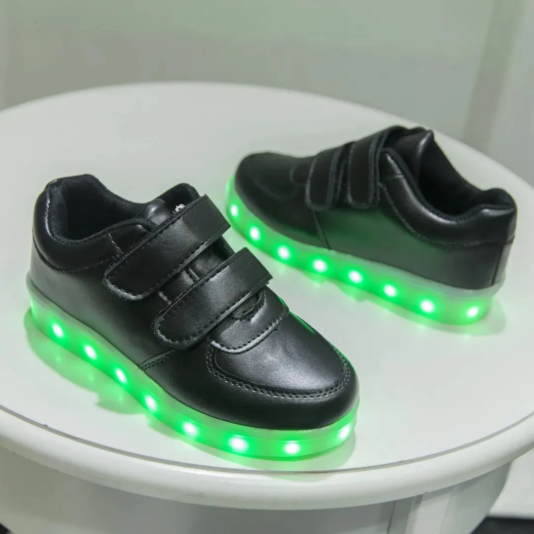 7 ipupas; детская светящаяся обувь для мальчиков и девочек; спортивная обувь для бега; Детские светящиеся кроссовки; модные кроссовки для маленьких детей; светодиодный кроссовки