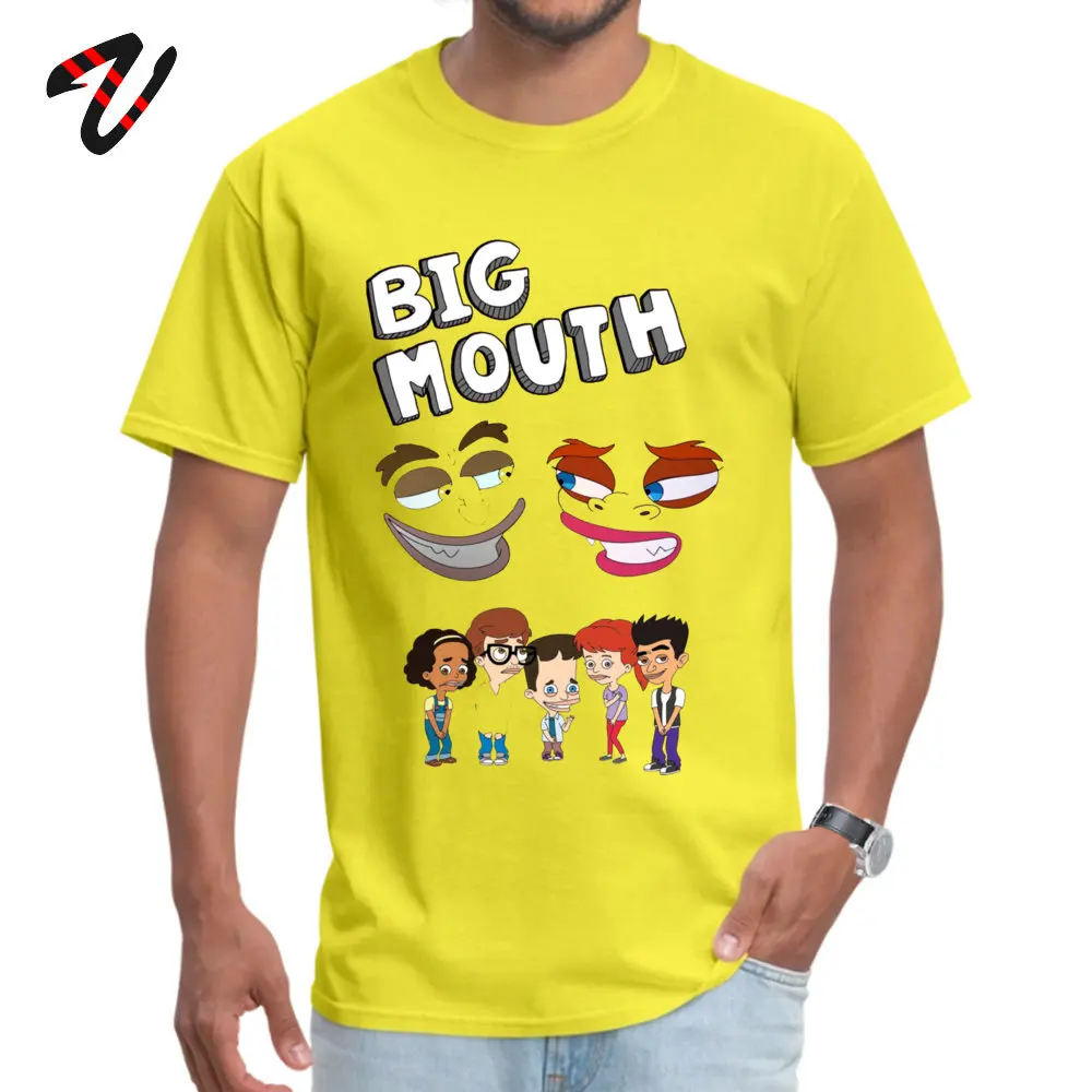  Design T Shirt Prevailing Short Sleeve Young T Shirts TpicOriginaltitle Simple Style April FOOL DAY Tops Shirts Crew Neck Big Mouth Monsters16284 yellow