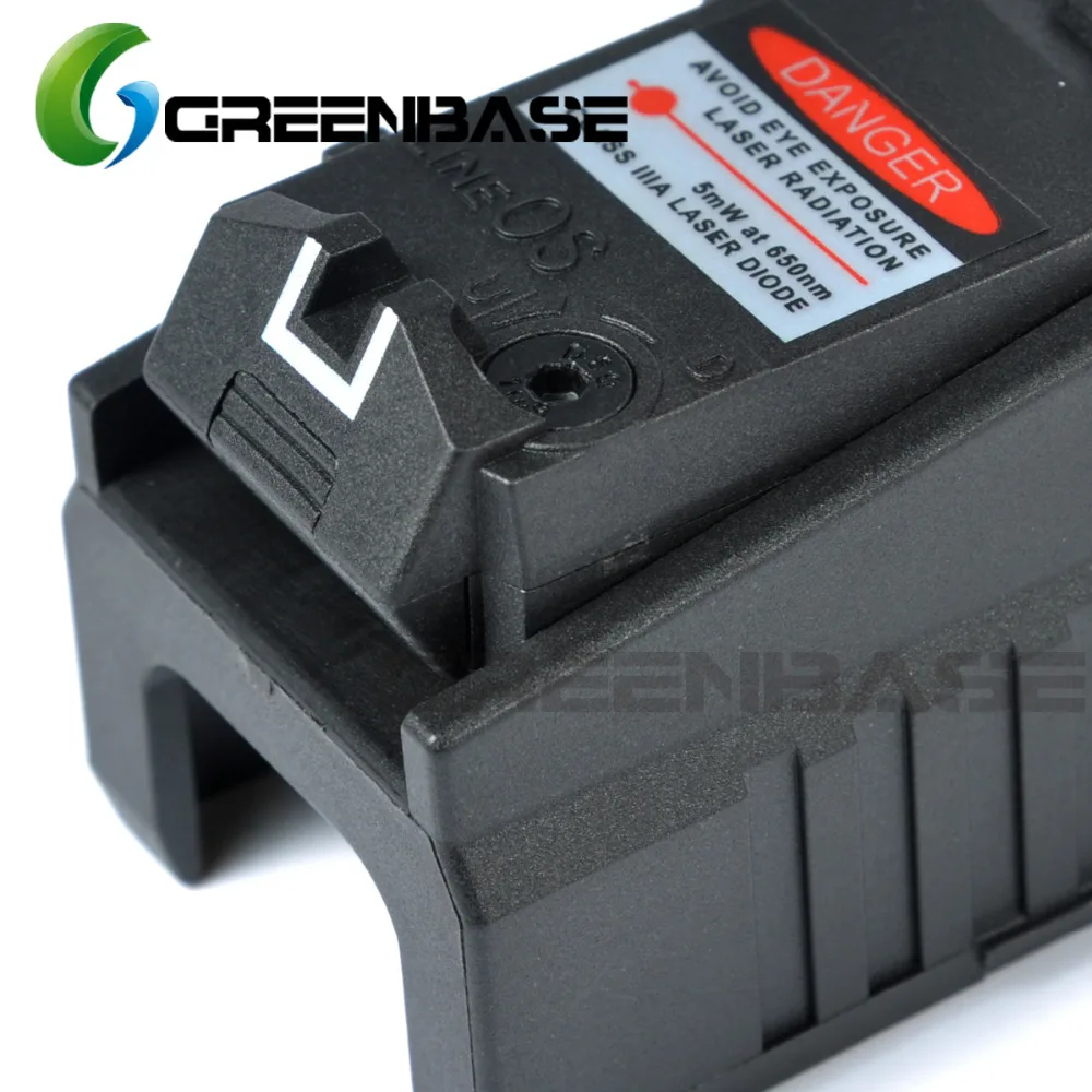 Greenbase Tactical Red Dot laser Sight Scope for Airsoft KWA KSC Glock 17 22 23 25 27 28 43 Pistol Iron Rear Sight-4
