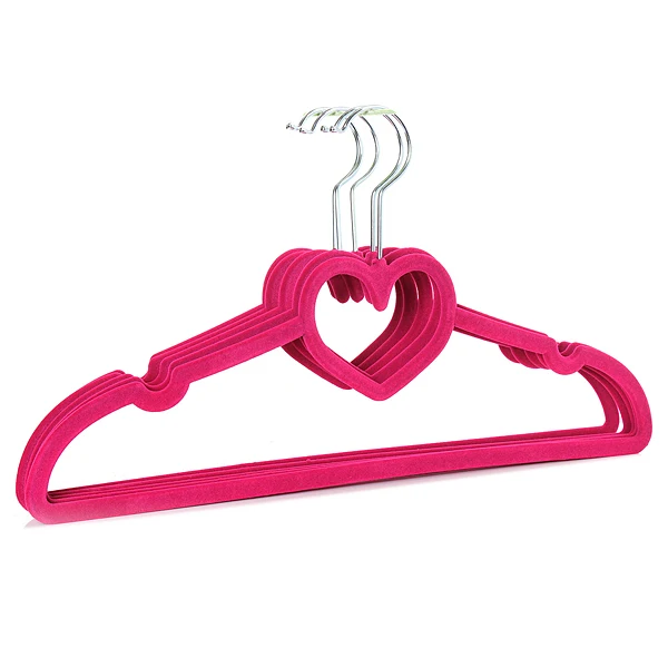 

TFBC-5x Flocking hanger coat rack cabinet pants garment hanger notch