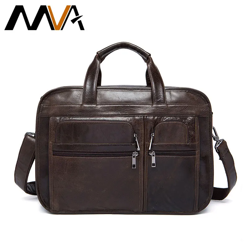 

MVA New Genuine Leather Man Fashion Casual First Layer Leather Men's Briefcase Business Tote Shoulder Messenger Men Bags ZZ-30