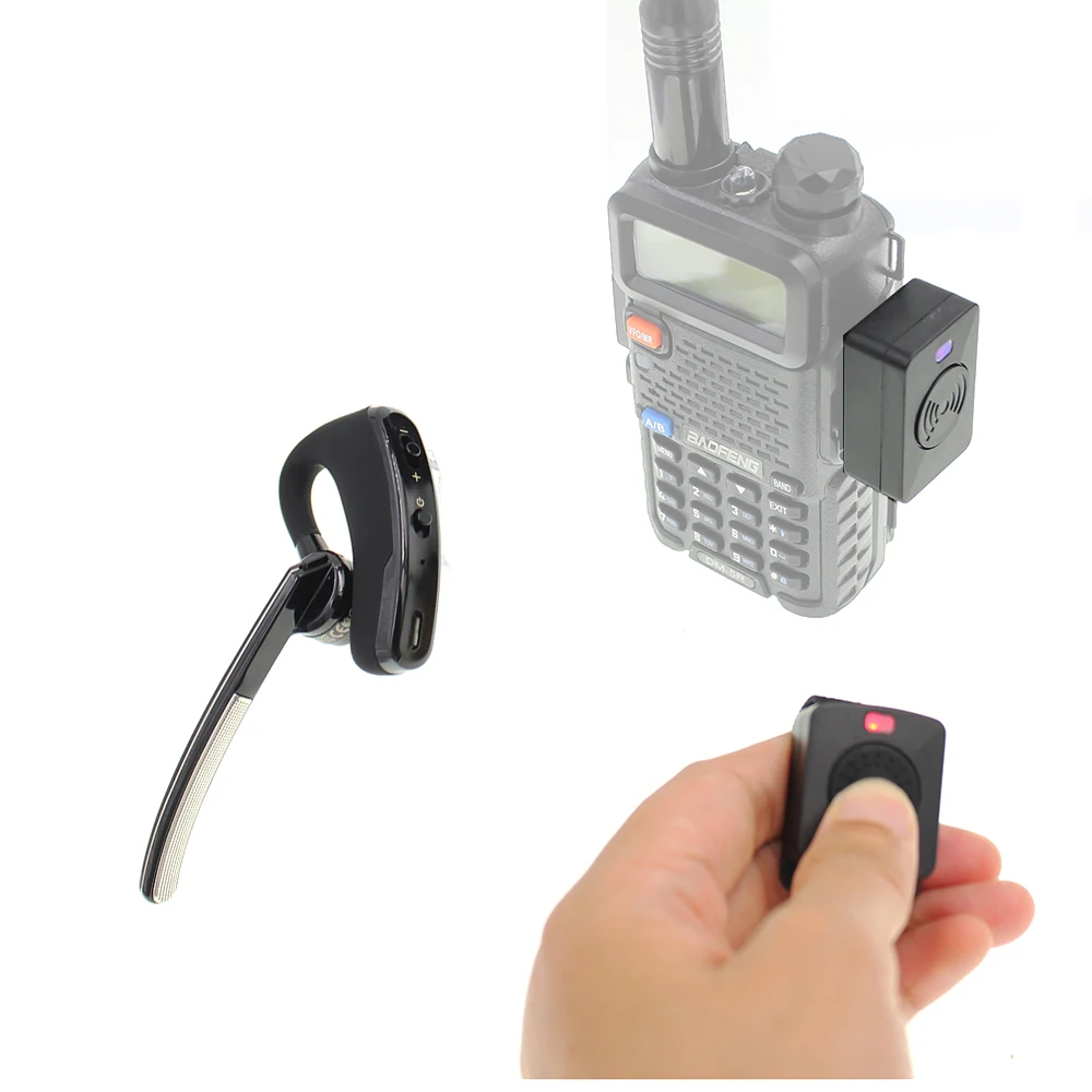 Walkie talkie Handsfree bluetooth earpiece wireless headphone For UV 82