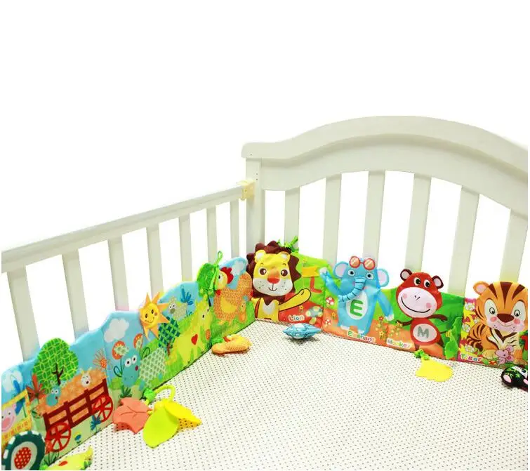 Baby Plush Toys Ruffle Farm lion giraffe Multi-touch Cloth Decorative Colored bed Ruffle Educational Toys 20%Off