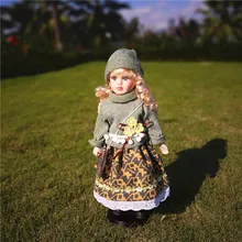 Милые Mengwa коллекция декоративного искусства работает Mengwa керамические куклы за рулем русский персонаж девушка Снежная королева куклы свадебные