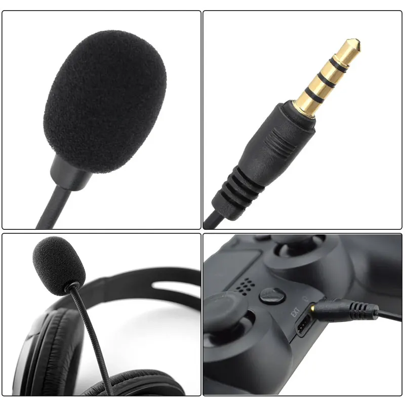 Gaming Headset Headphone For Playstation 4 Video Game Earphone With Microphone 3 5mm Jack Stereo For Sony PS4 Controller Headset
