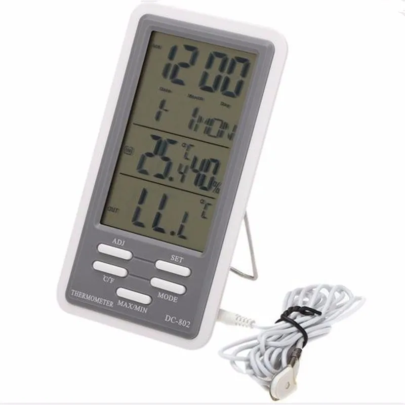 DANIU New DC 802 LCD Digital Thermometer Hygrometer Temperature