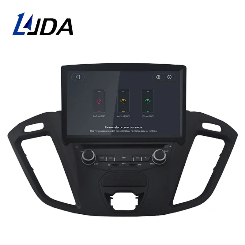 Clearance LJDA Android 9.1 Car DVD Player For FORD TOURNEO GPS Navigation 2 Din Car Radio Multimedia WIFI Stereo IPS Headunit Unit RDS 4