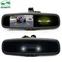 GreenYi HD 4.3" Special Bracket Auto Dimming Interior Mirror Monitor Auto Anti-Glare Mirror Car Parking Monitor For VW Fort Kia