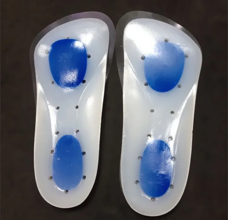 3 4 Length Medical Grade Silicone Insoles Foot Heel Spurs Achilles Tendon Relief Feet Care Shoe Pads plantar fasciitis templates (11)