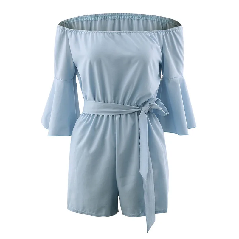 NEW Fashion summer jumpsuit woman 2018 Holiday Casual Mini Playsuit Ladies Jumpsuit Beach Short Pants pantaloni siamesi J28#N (11)