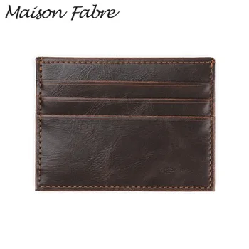 

Maison Fabre 2019 vintage men card holder leather wallet Women slim purse Travel clutch purse small holders retro vintage wallet