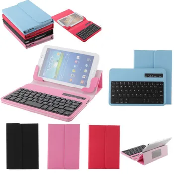 

Unversal Removable Bluetooth ABS Keyboard With PU Leather Case Cover Stand For Samsung Galaxy tab 3 7.0 tab 4 7.0 8.0 note 8.0