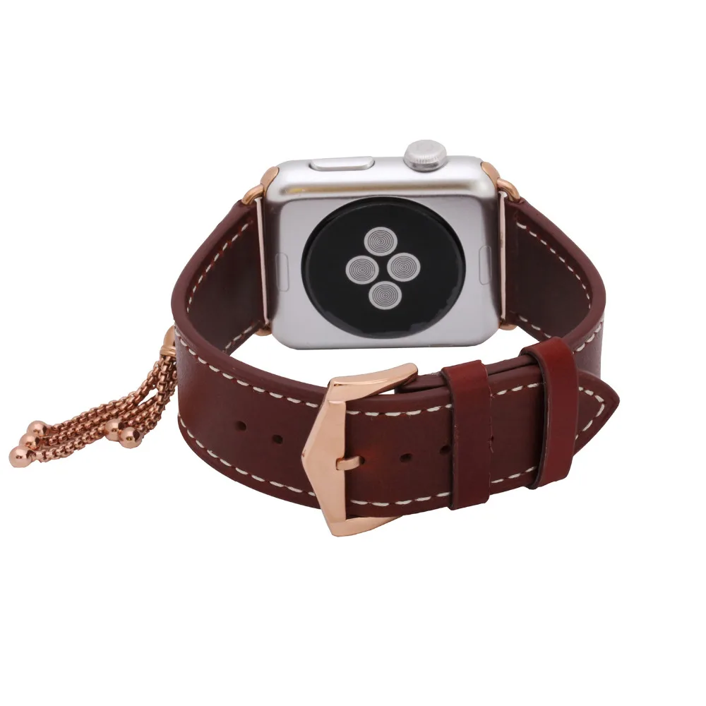 Натуральная кожа ремешок для Apple Watch группа 42 мм/38 Украшения браслет ремень кожаный ремешок для iwatch Serise 1 2 3 ремень