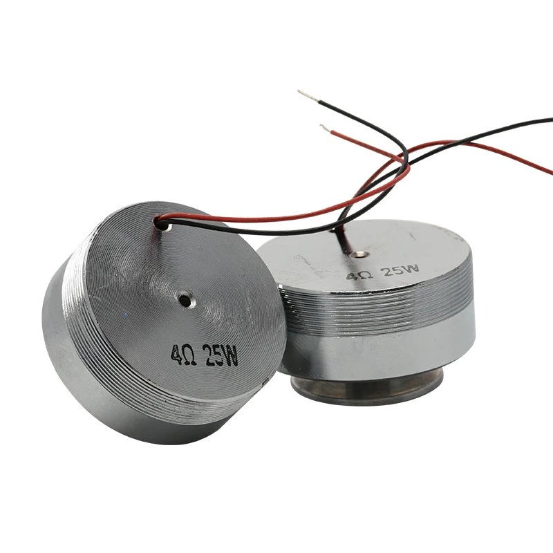 DIY Super Bass Speaker Stereo Resonance Vibration Speaker 50mm 4 Ohm 25W Full Range Metal Subwoofer Double Magnetic Speakers (5)
