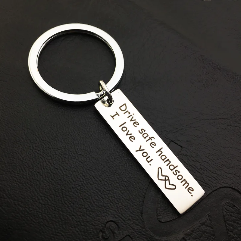 

drive safe boyfriend Valentine's Day gift couples keychain motorcycle key ring auto accessories
