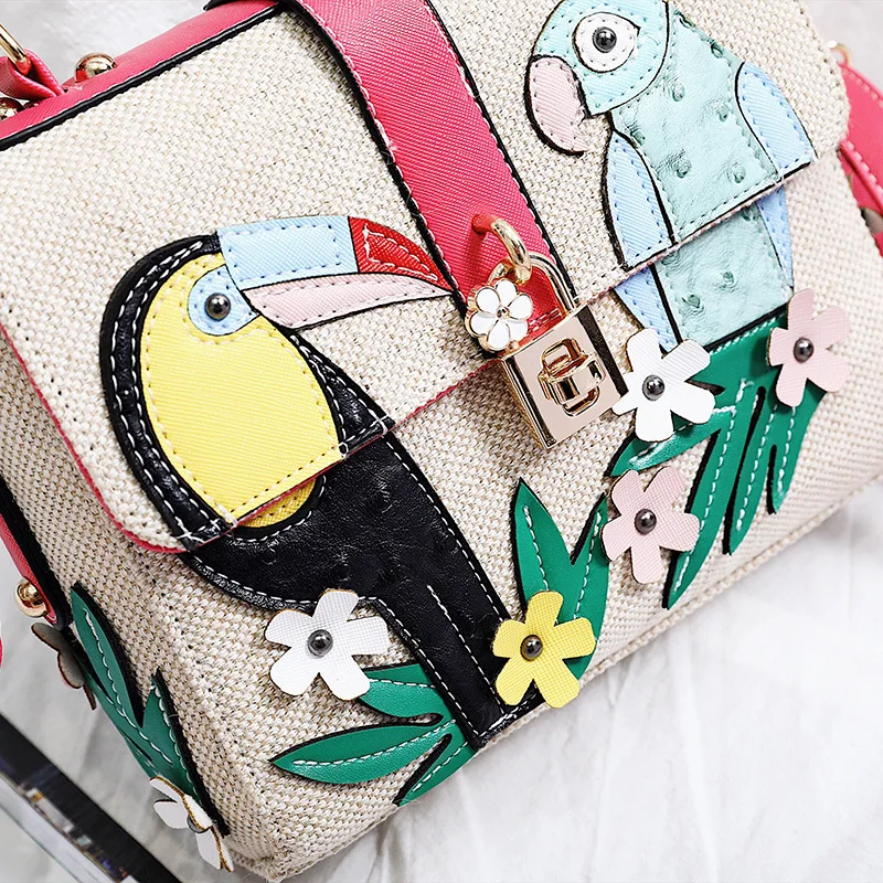 Летние женские сумки с отворотом в виде птицы, женские сумки, женские сумки, сумки через плечо, роскошные дизайнерские сумки, женские сумки