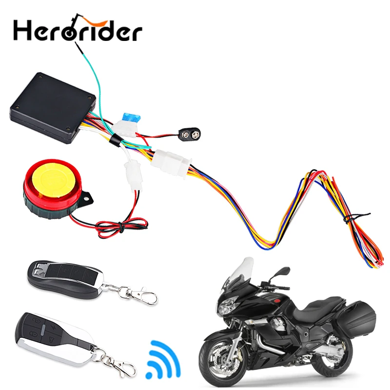 12V Motorcycle Alarm Moto Anti theft Security Alarm System Scooter