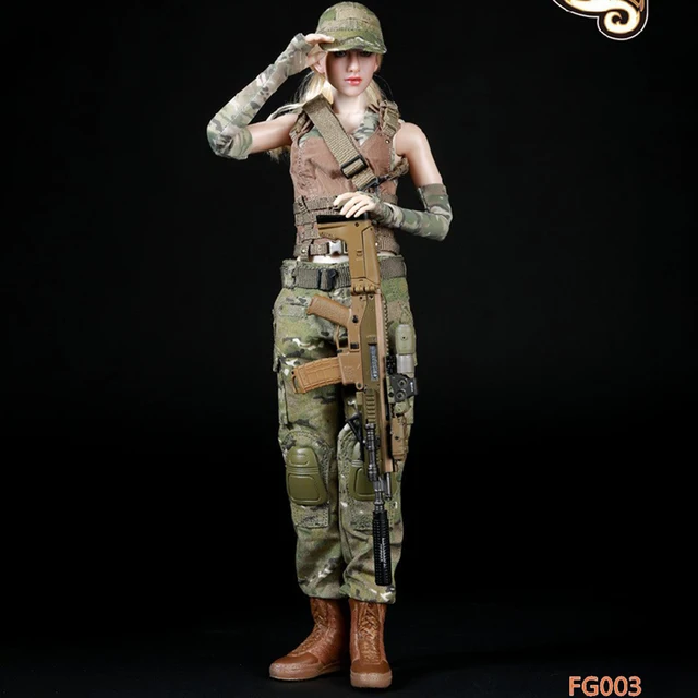 Best Price 1/6 Scale Clothes accessories Fire Girl Toys Female Soldier Tactical Shooter Set FG003 For 12" Toys Phicen Jiaodol Figure Body