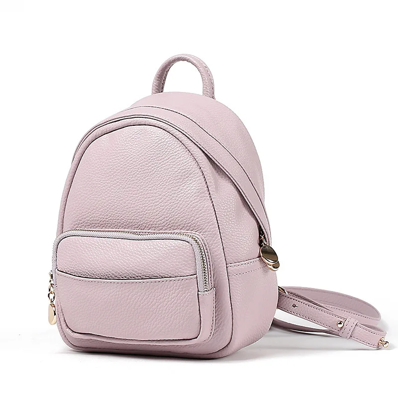new 2017 outdoors small PU leather women backpack sweet backpack women mini bag for daily use